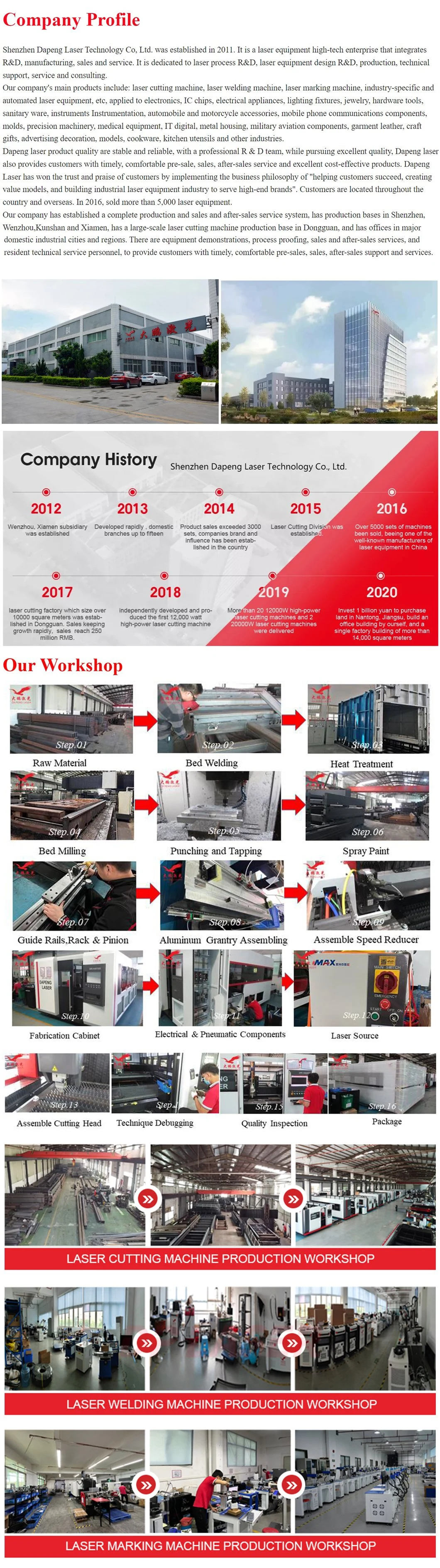 Gantry Type 1000W 2000W 3000W 6000W Cutter Pipe Plate Steel Iron Sheet Portable Tube Metal CNC Fiber Laser Cutting Machines