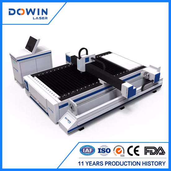 Máquina CNC de alta precisão Cortador de metal Laser de fibra Máquina de corte de tubo de aço Preço 2000 W