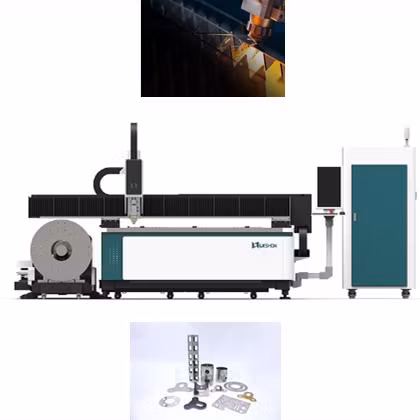 Máquina de corte a laser de fibra CNC 1kw 1,5kw da fábrica da China, vendida diretamente