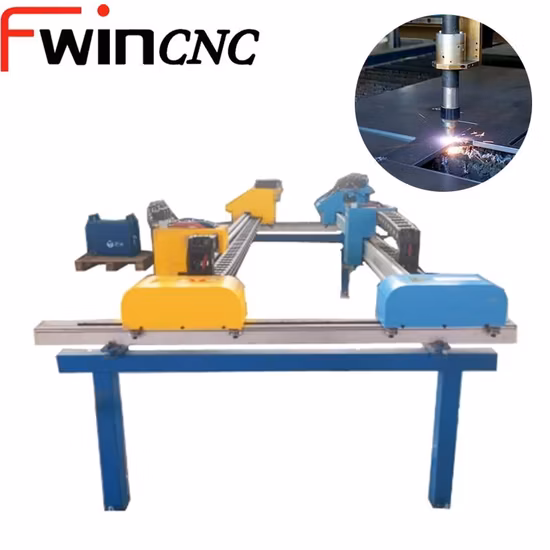 Máquina de corte a plasma CNC de pórtico portátil de vendas superior com gás oxigênio/cortador de chama 2060